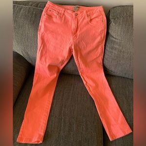 Alberto Makali Premium Designer Pink Skinny Jeans Size 12